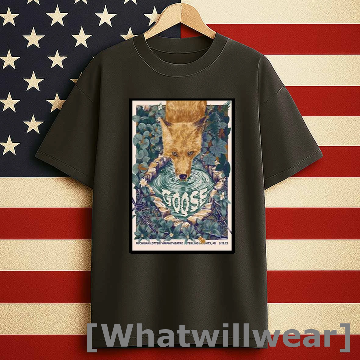 Goose September 19 2025 Michigan Lottery Amphitheatre Sterling Heights Mi Men Shirts