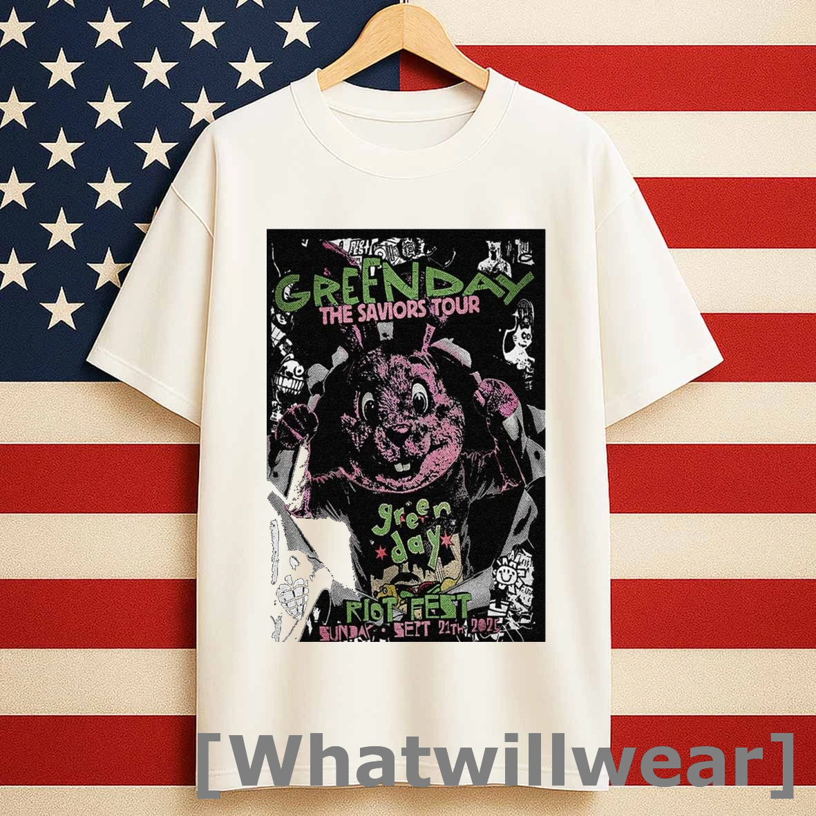 Green Day Riot Fest September 21 2025 Shirts