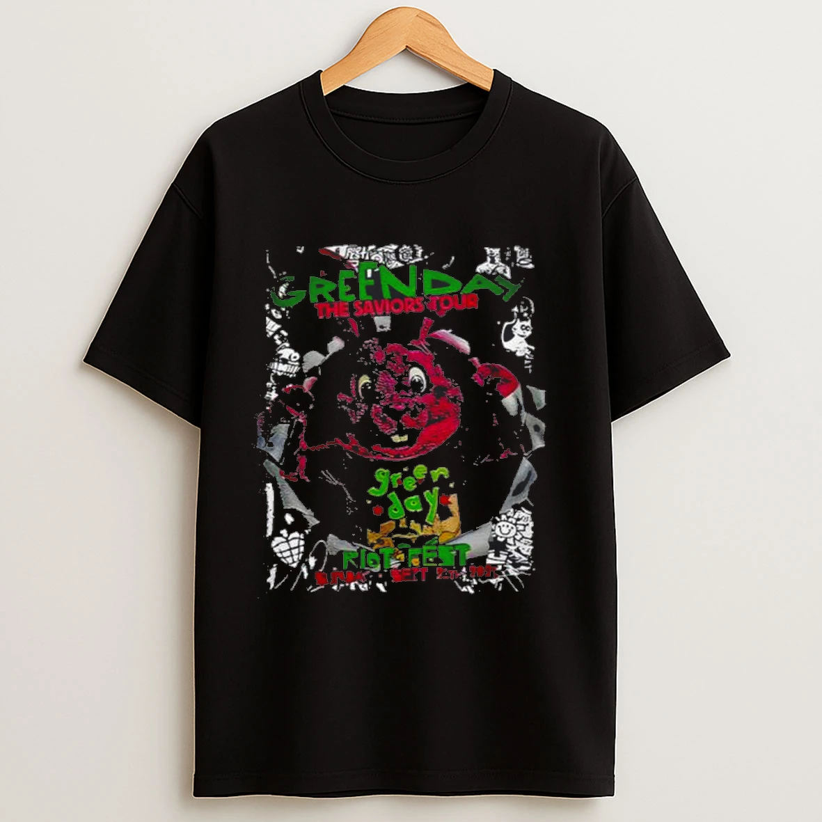 Green Day Sep 21 2025 Riot Fest Chicago Il Tour Shirts
