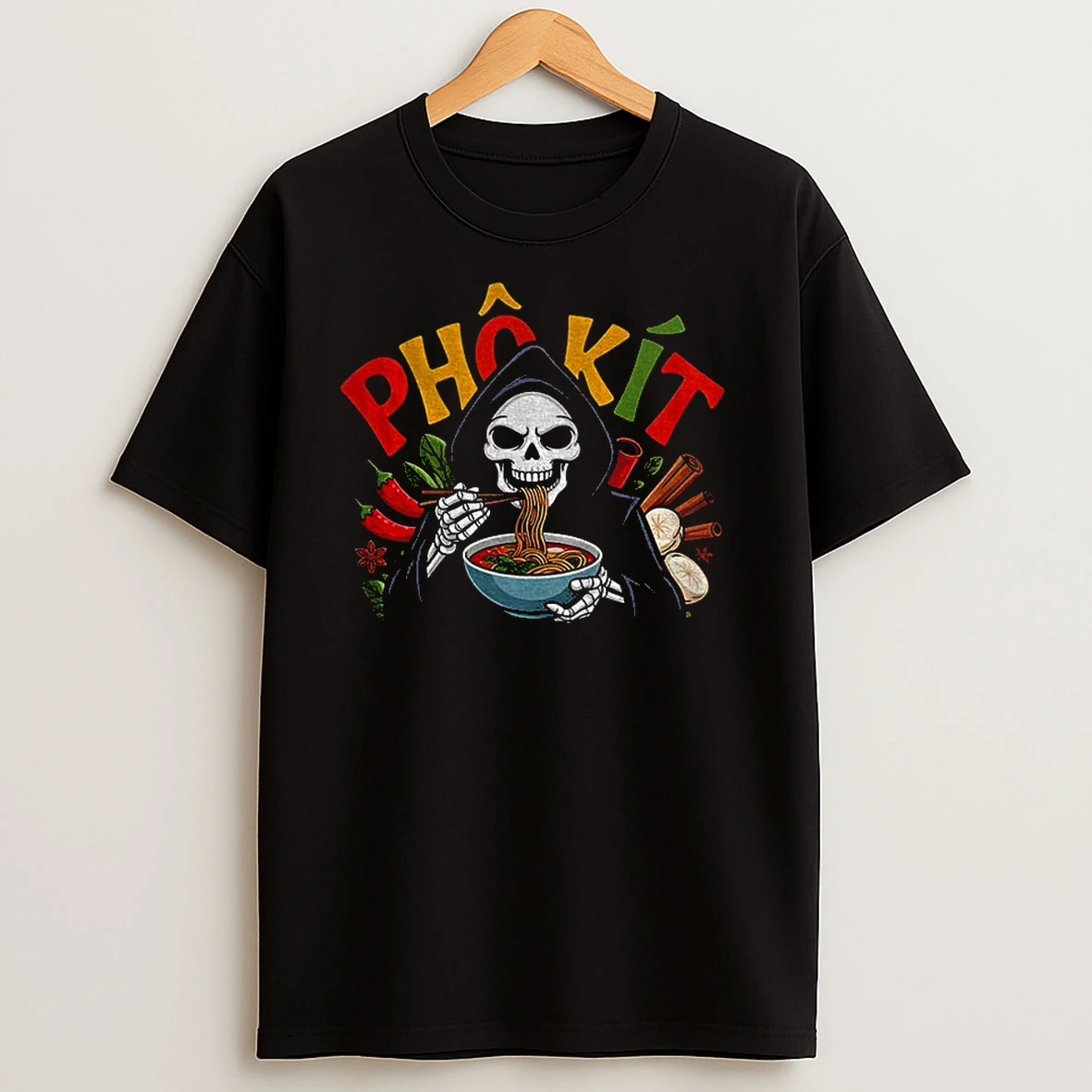 Grim Reaper Seattle Mariners Pho Kit Vietnamese Classic Shirts