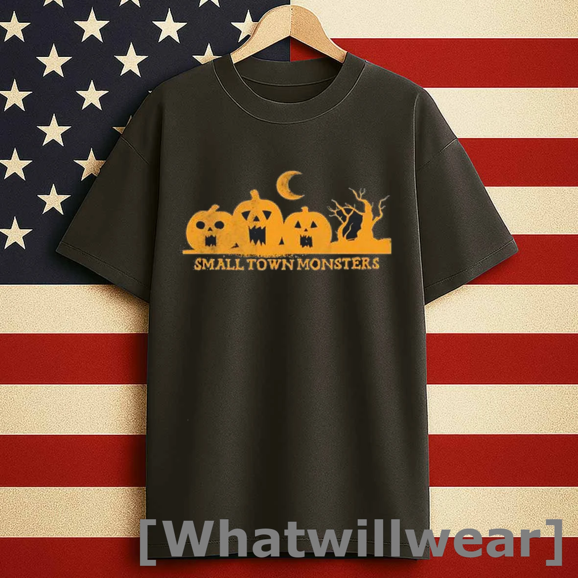 Halloween Pumpkins Small Town Monsters Shirts