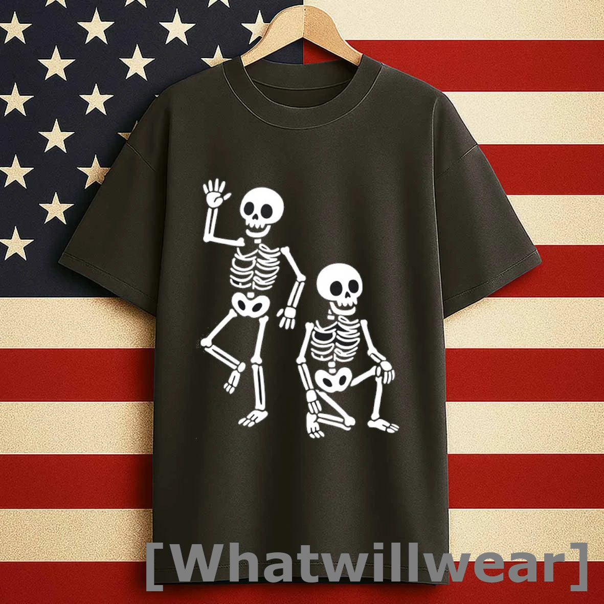 Halloween Skeleton Trump Shirts