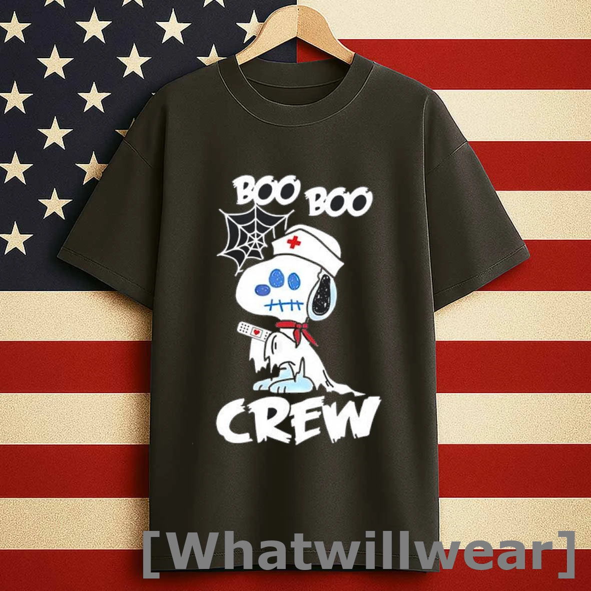 Halloween Snoopy Nurse Boo Boo Crew Shirts