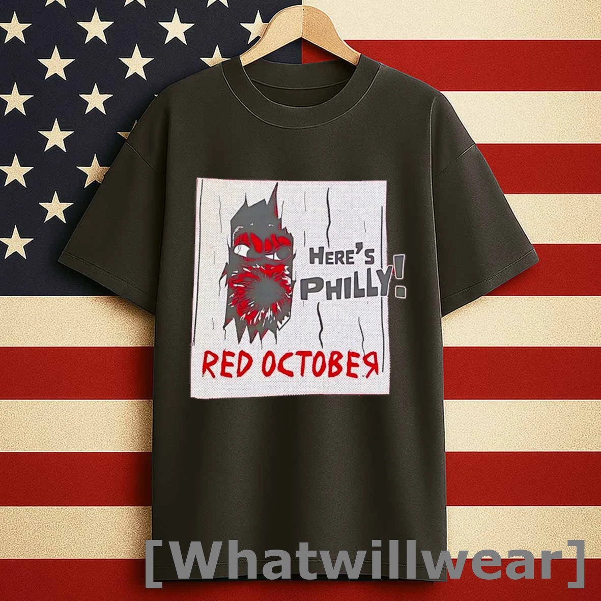 Heres Philly Red October Shirts