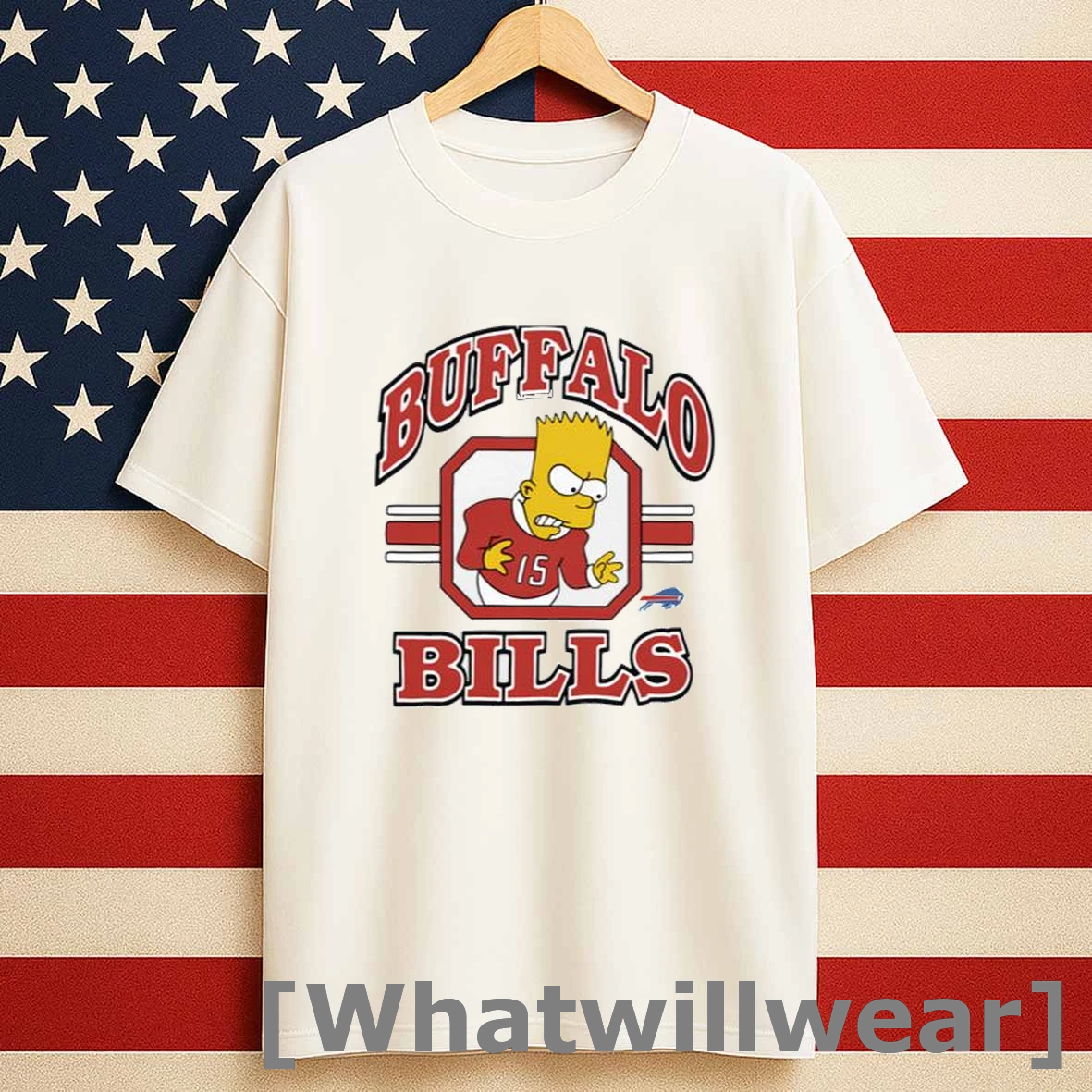 Homage X The Simpsons Buffalo Bills Men Shirts