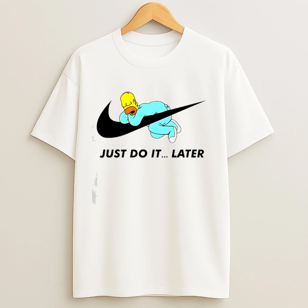 Homer Simpson Just Do It Later Shirts