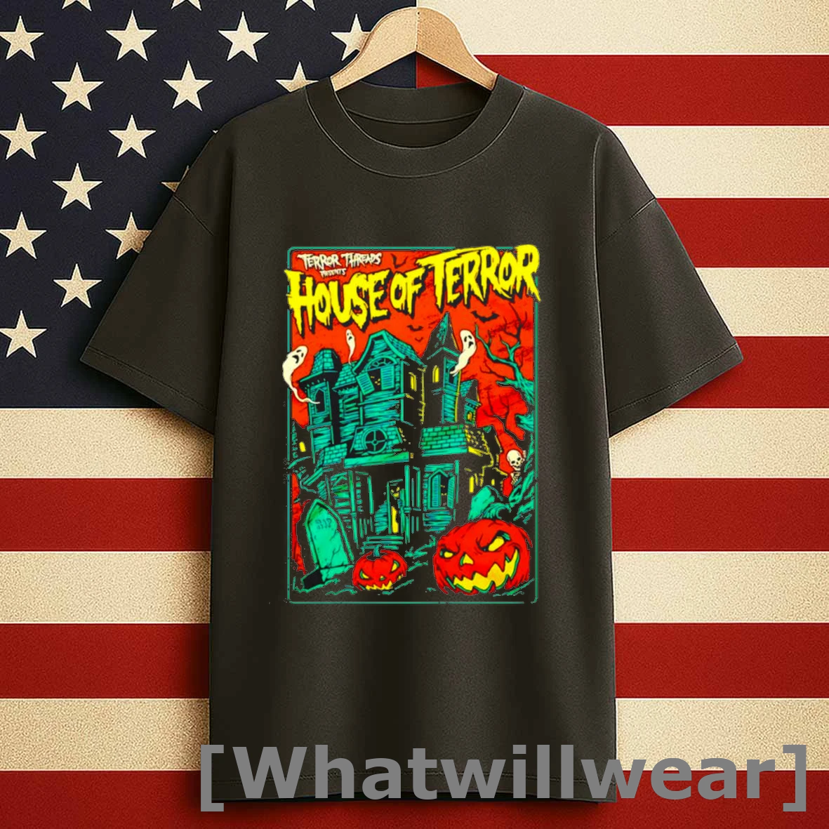 House Of Terror Pumpkin Halloween Shirts
