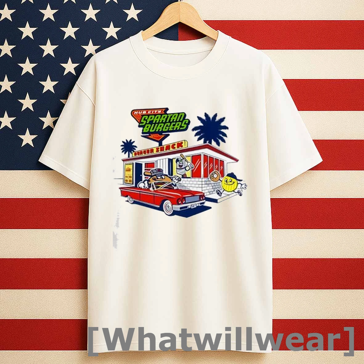 Hub City Spartanburgers Milb Vintage Graphic Shirts