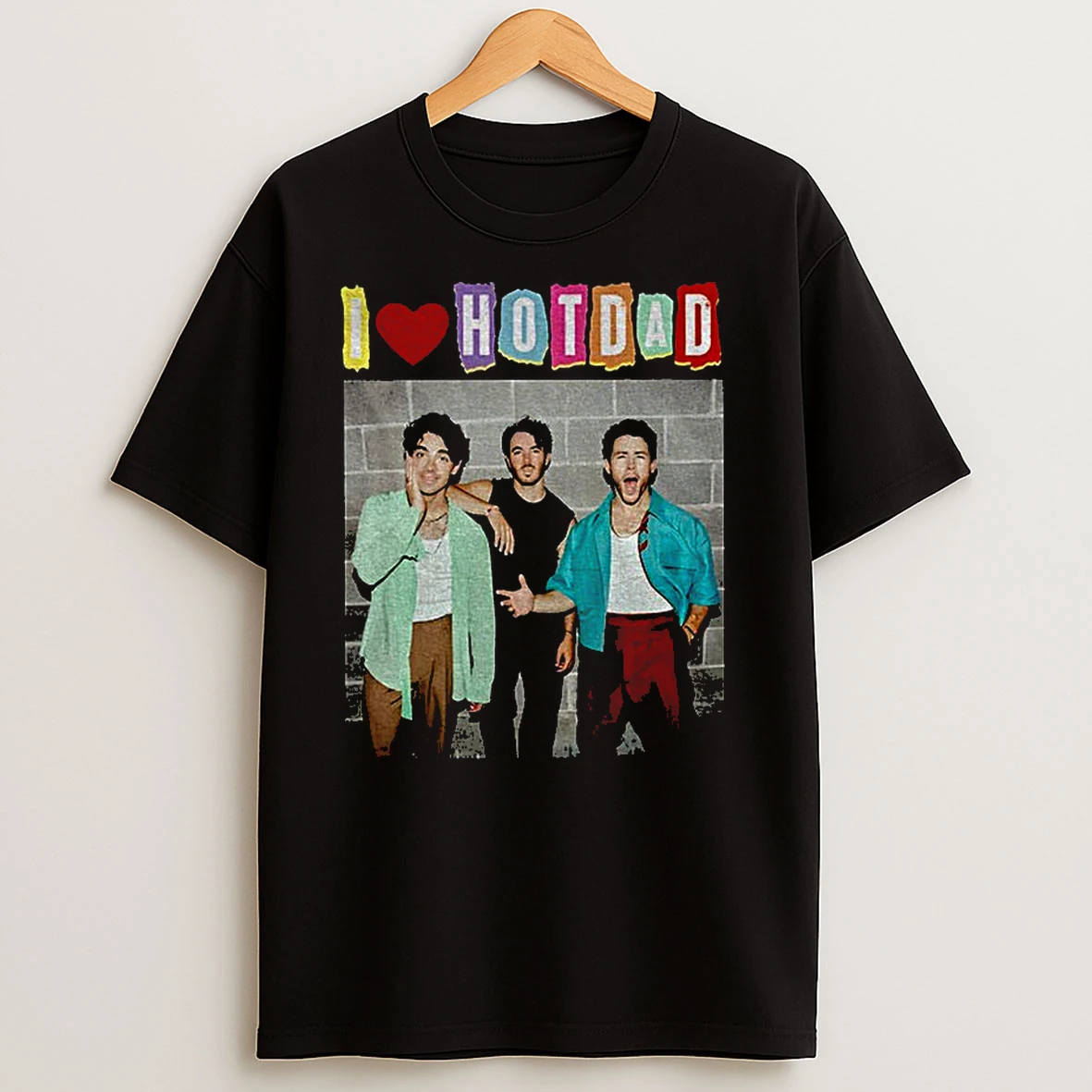 I Love Hot Dads Jonas Brothers Music Fan Classic Shirts