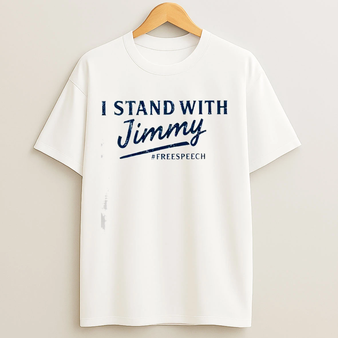 I Stand With Jimmy Freespeech Blue Shirts