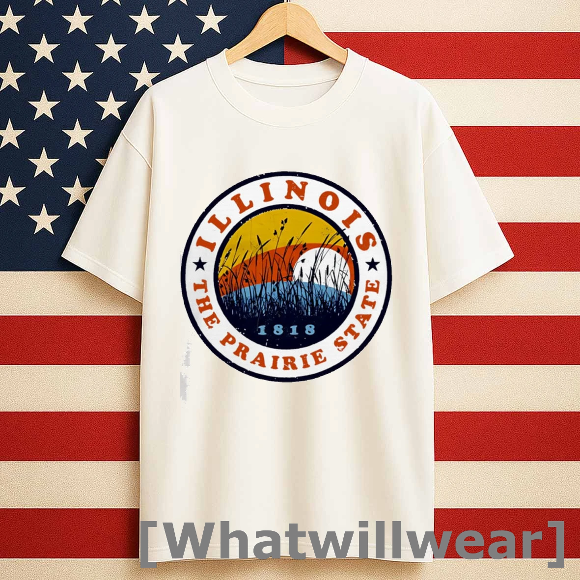 Illinois The Prairie State Sunset Shirts
