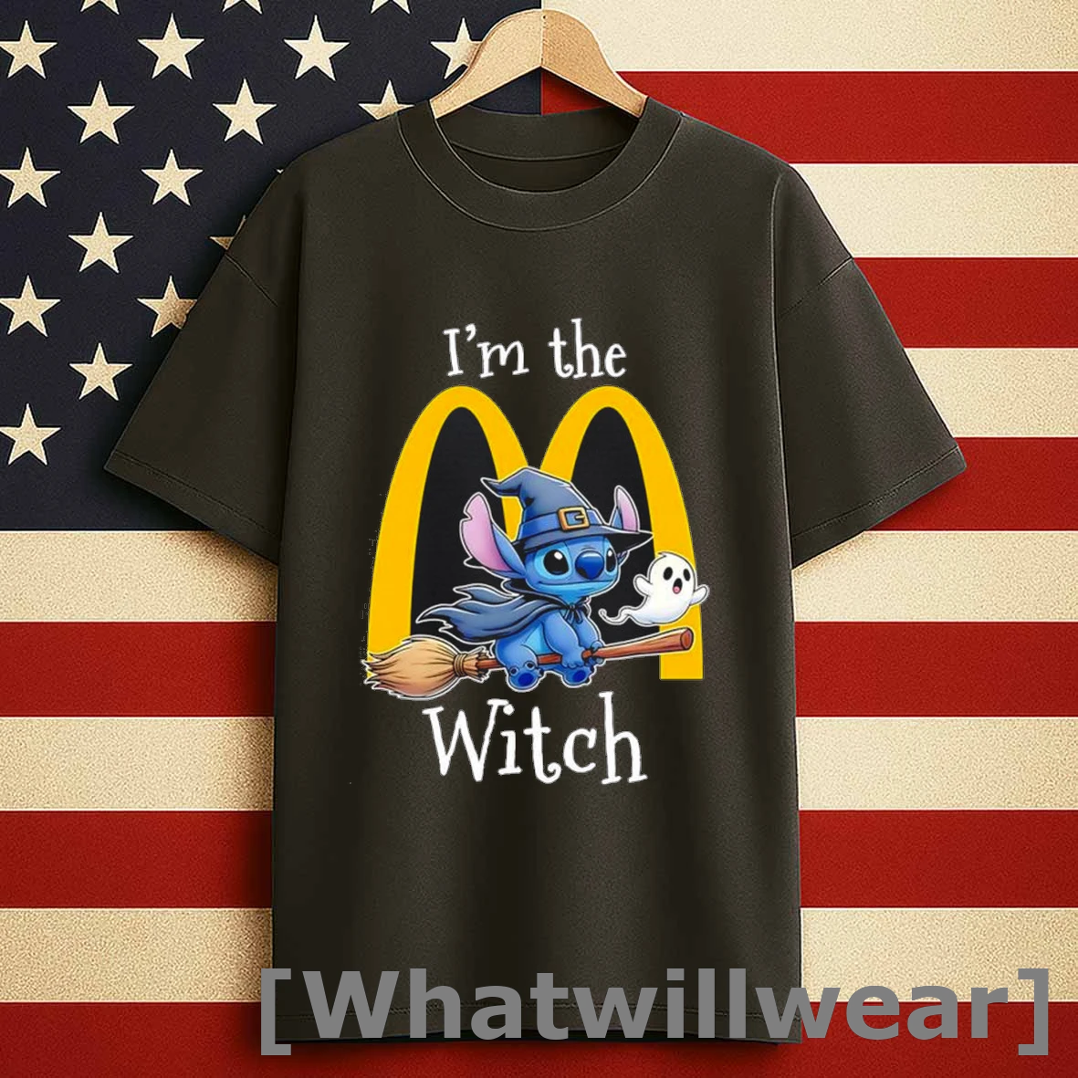 Im The Mcdonalds Witch X Stitch Ghost Halloween Shirts
