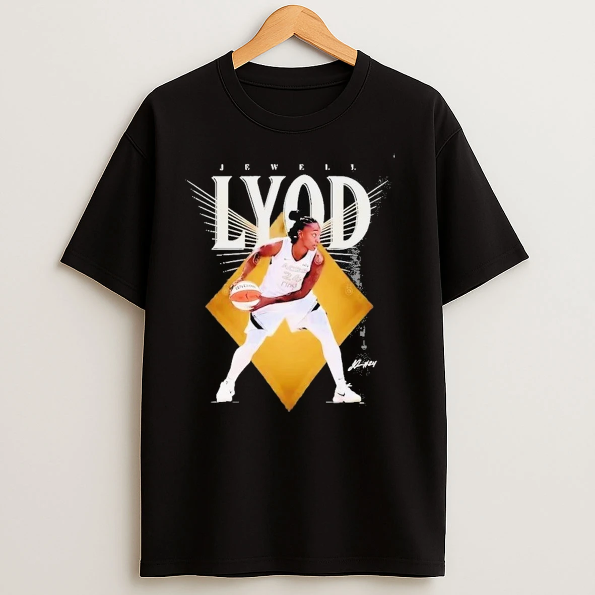 Jewell Loyd Dribbling Signature Las Vegas Aces Shirts