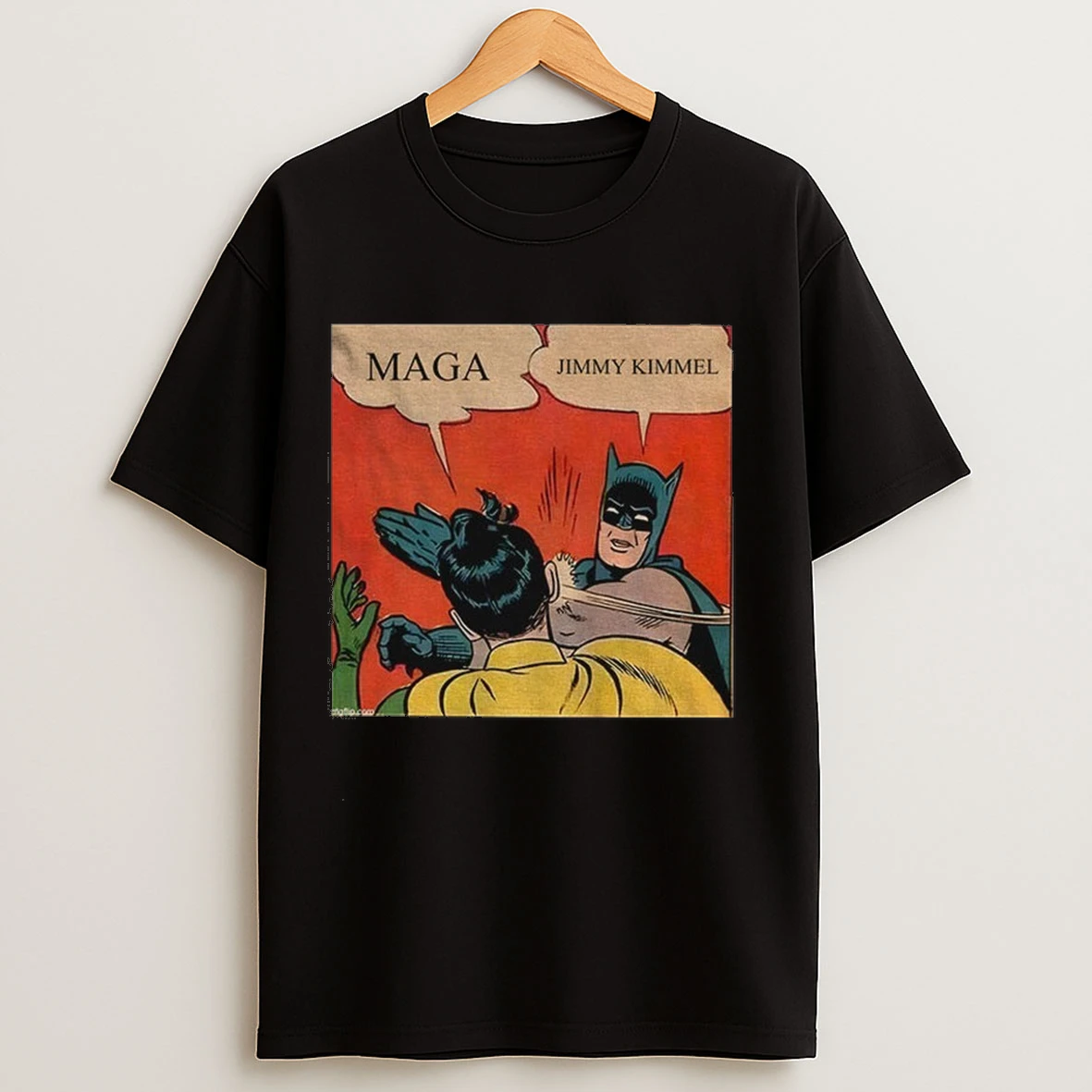 Jimmy Kimmel Batman Slap Robin Maga Funny Political Shirts