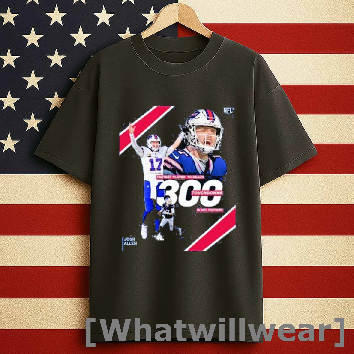 Josh Allen 300 Touchdowns In Nfl History Fastest Player To Reach Shirts