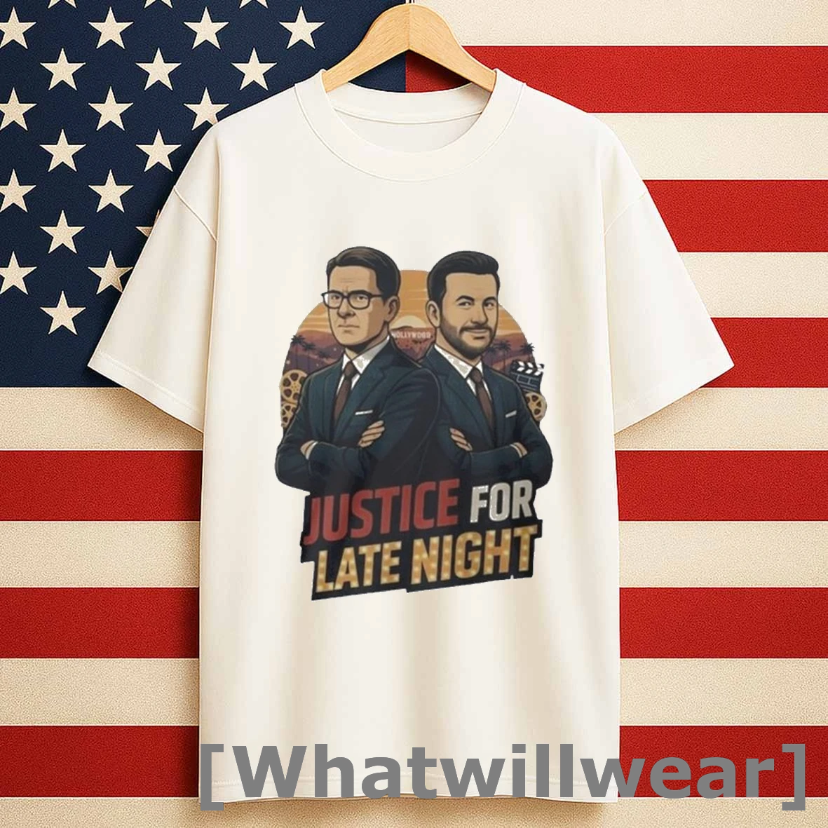 Justice For Late Night Jimmy Kimmel Stephen Colbert Shirts