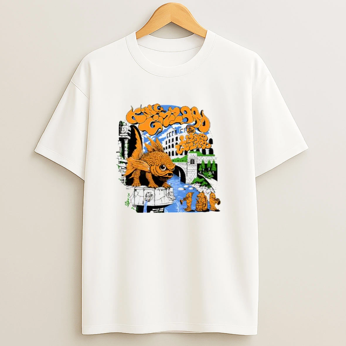 King Gizzard The Lizard Wizard Goldfish Fountain Tee Men Shirts