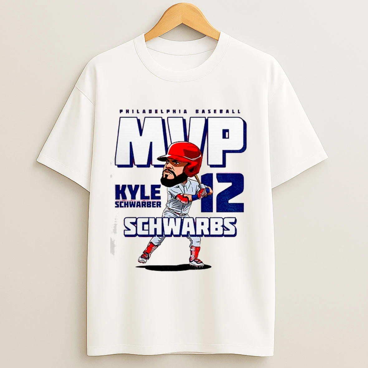 Kyle Schwarber Schwarbs Mvp Philadelphia Phillies Mlb Baseball Cartoon Shirts