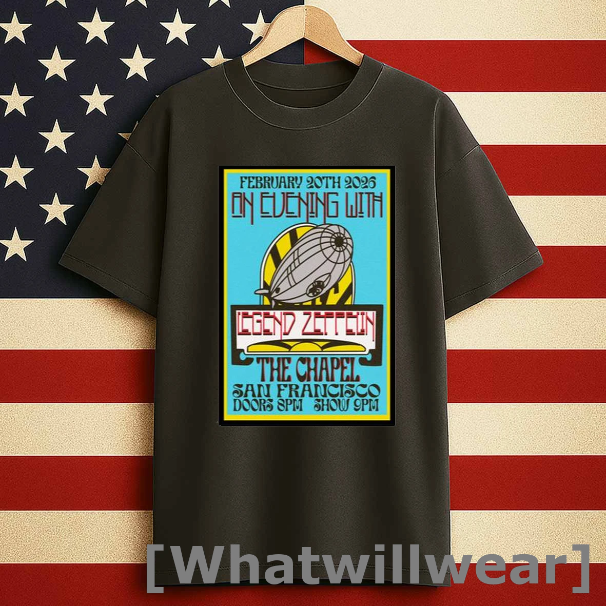 Led Zeppelin The Chapel February 20 2026 Men Shirts