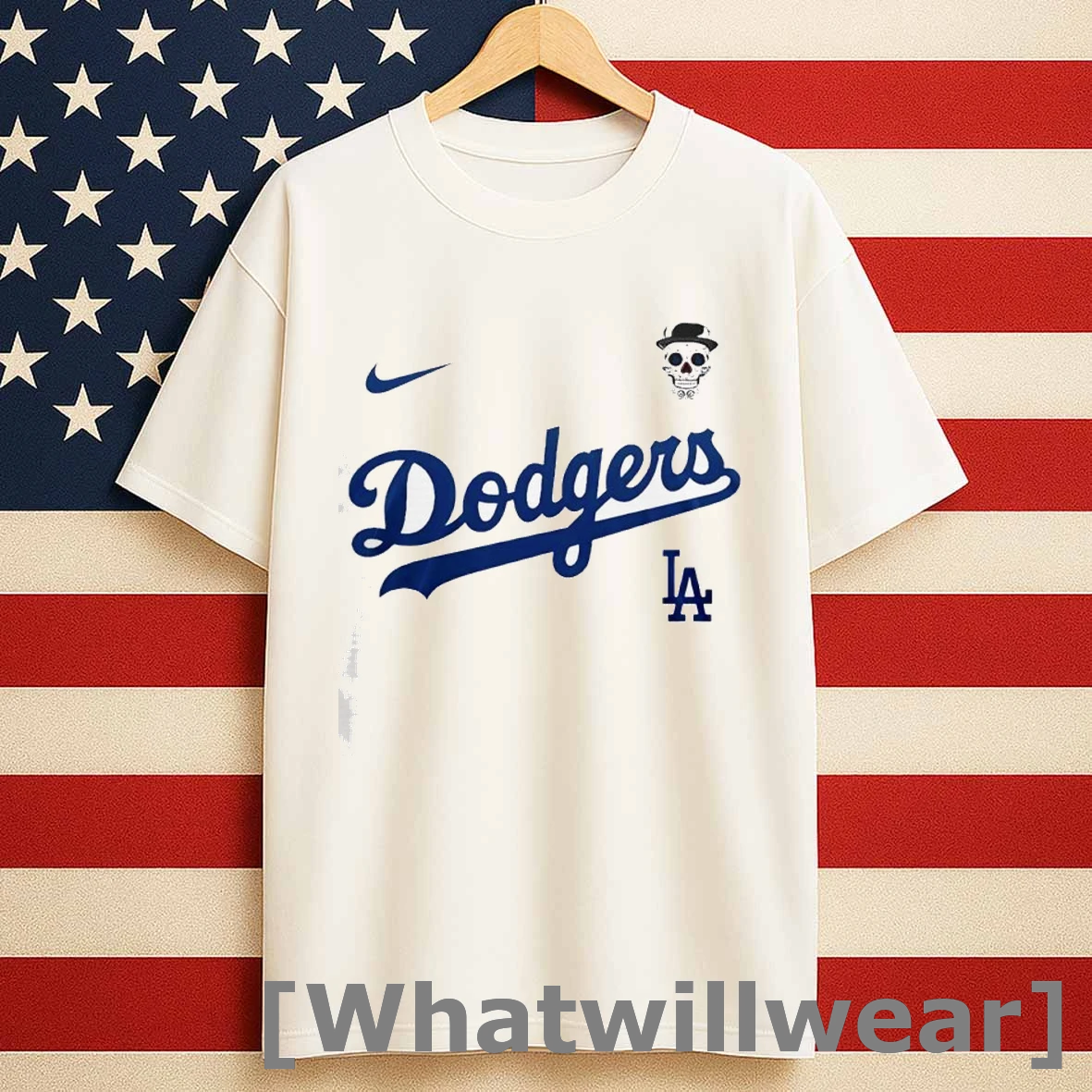 Los Angeles Dodgers Logo With Latino Heritage La Shirts