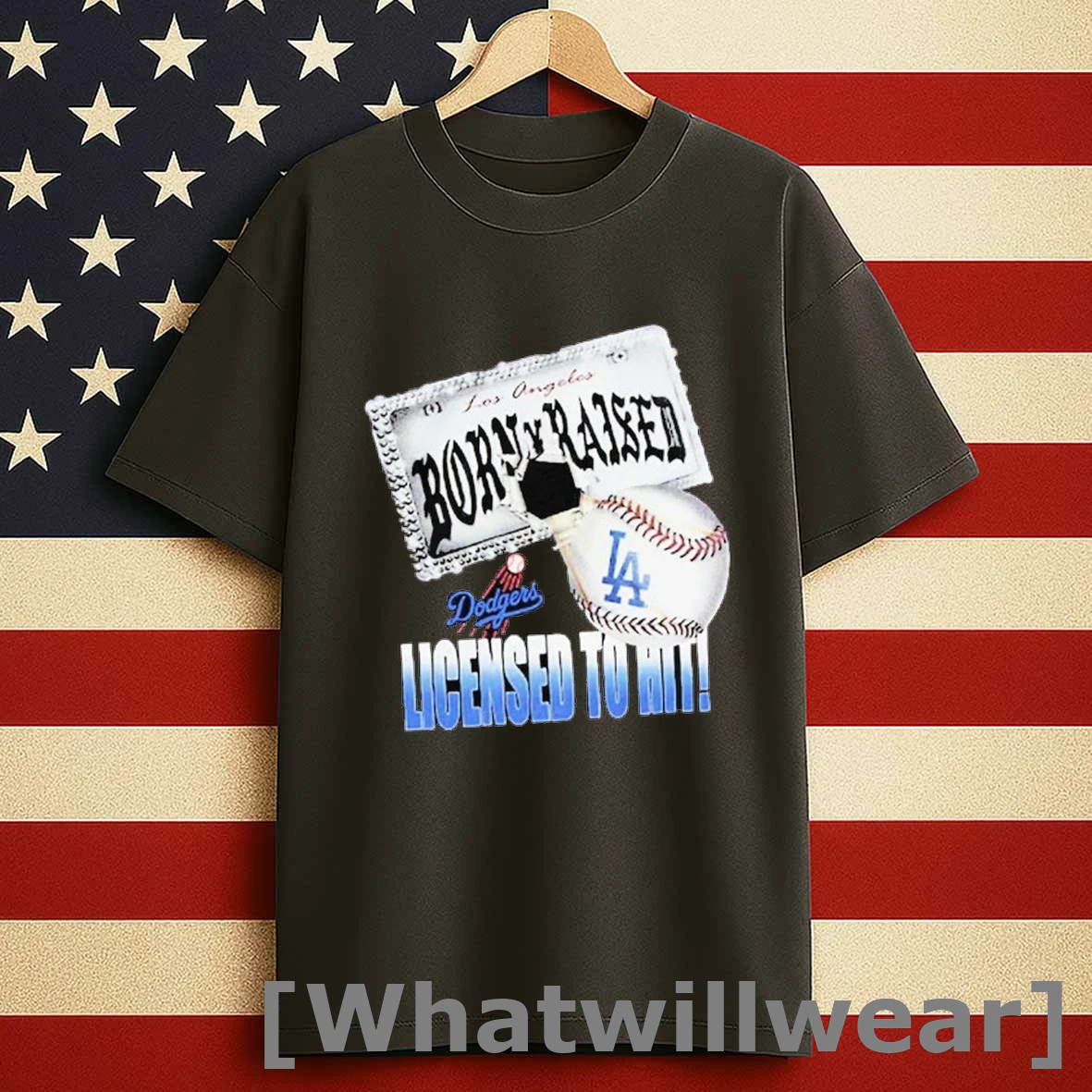 Los Angeles Dodgers New Era Born X Raised Licensed To Hit Shirts