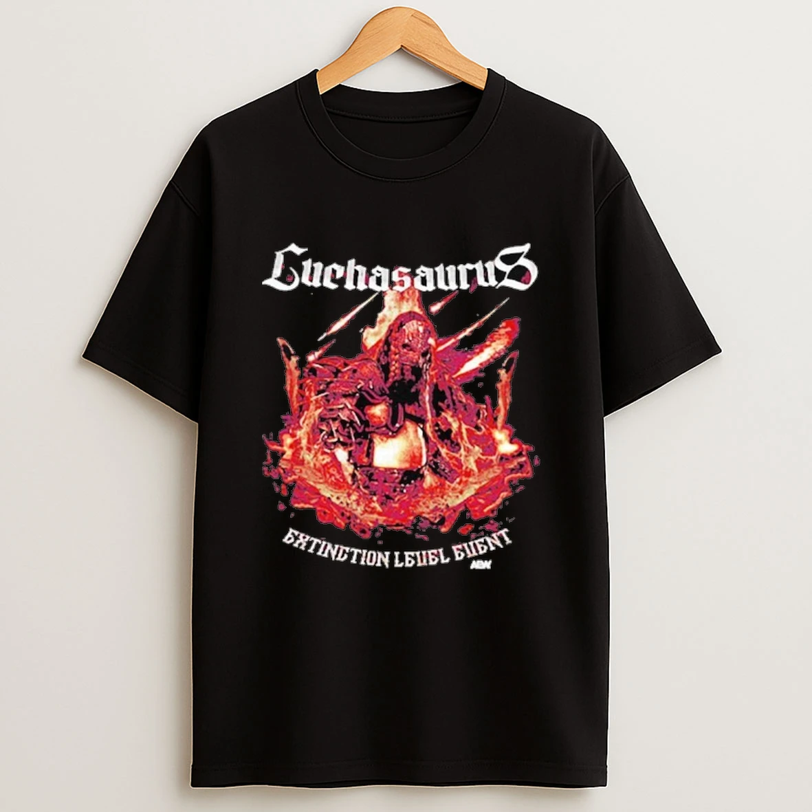 Luchasaurus Extinction Level Event Shirts