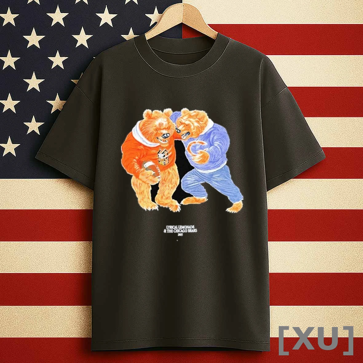 Lyrical Lemonade X Chicago Bears Black Tackle Shirts