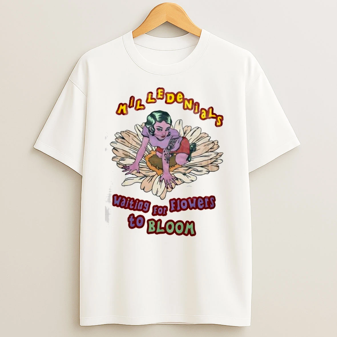 Milledenials Waiting For Flowers To Bloom Classic Shirts