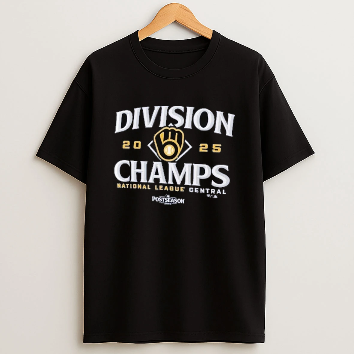 Milwaukee Brewers 2025 Nl Central Division Champions Locker Room Shirts
