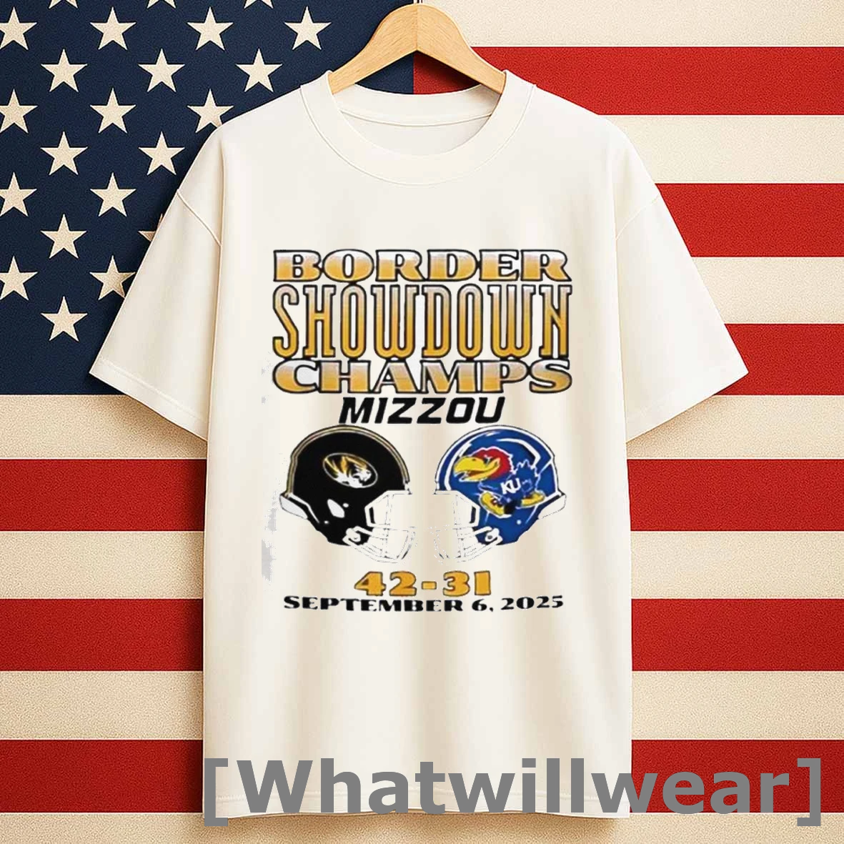 Missouri Tigers Vs Kansas University Football Border Showdown Champs Mizzou 2025 Shirts