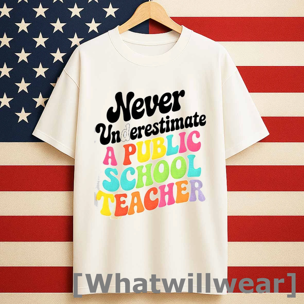 Never Underestimate A Public School Teacher Shirts