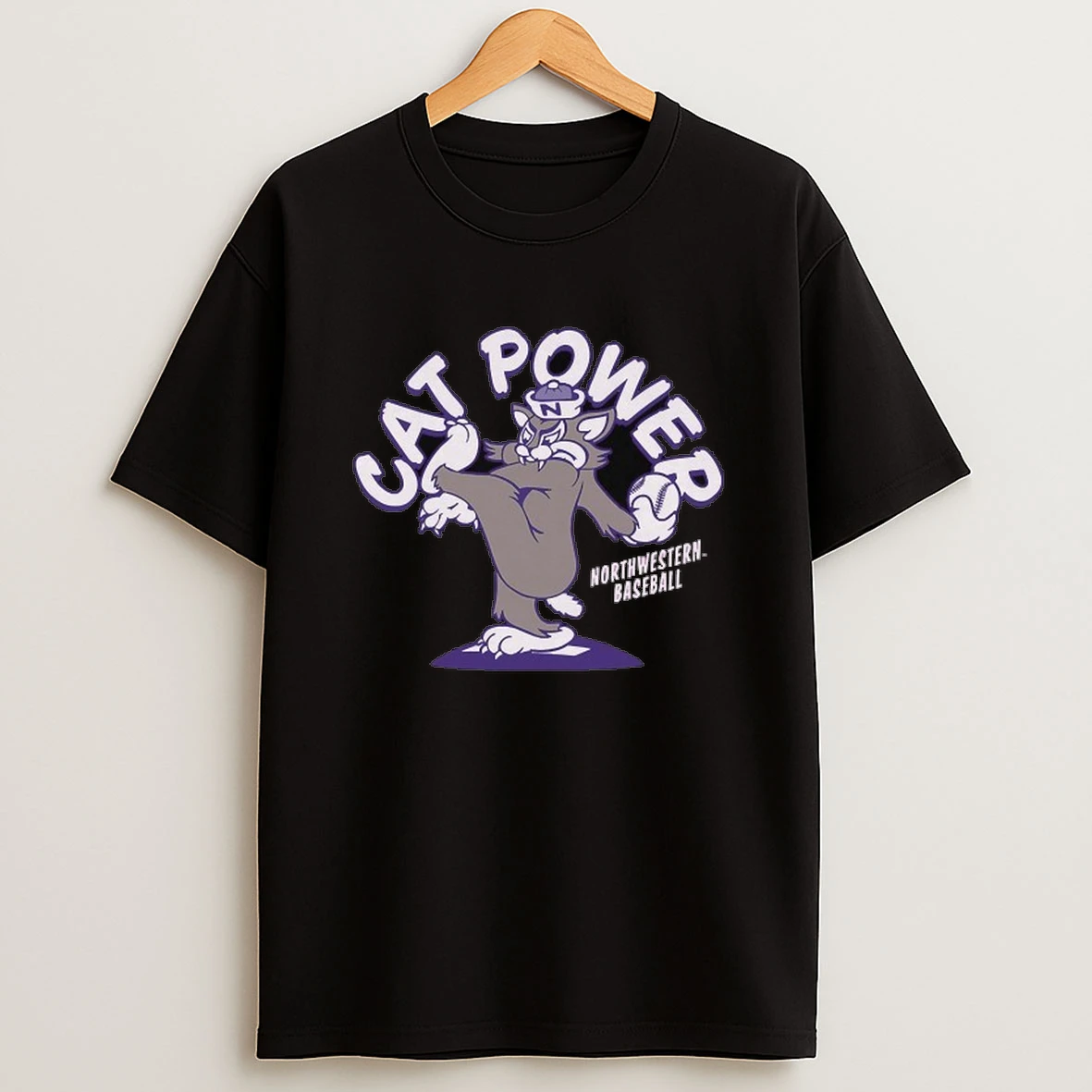 Northwestern Wildcats Cat Power Mascot Shirts