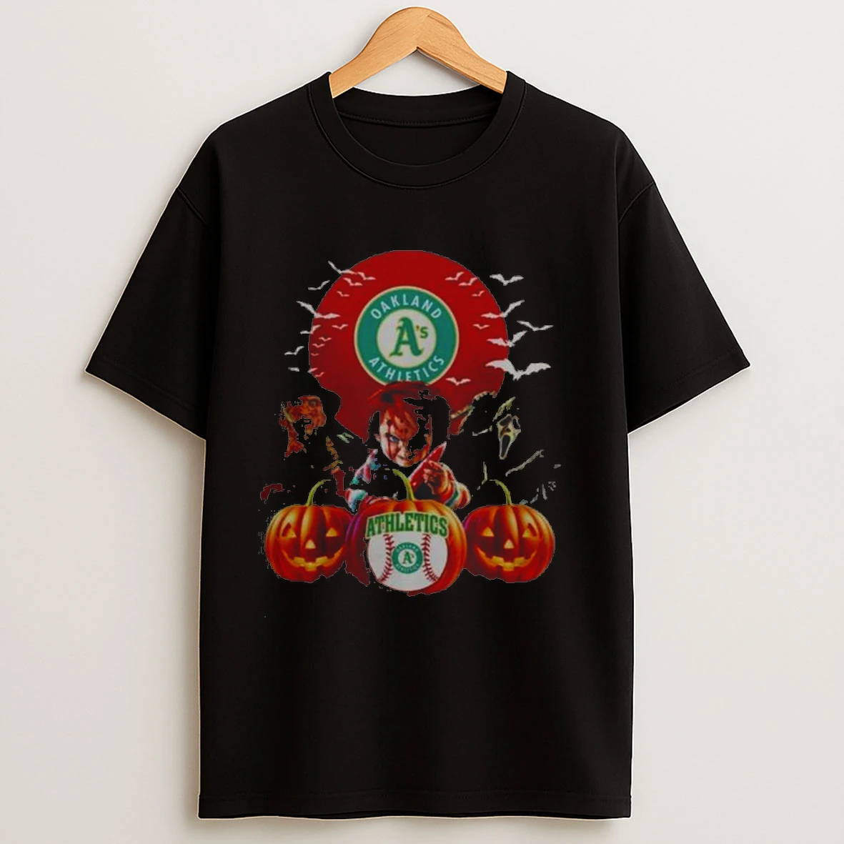 Oakland Athletics Mlb Horror Movie Halloween Shirts