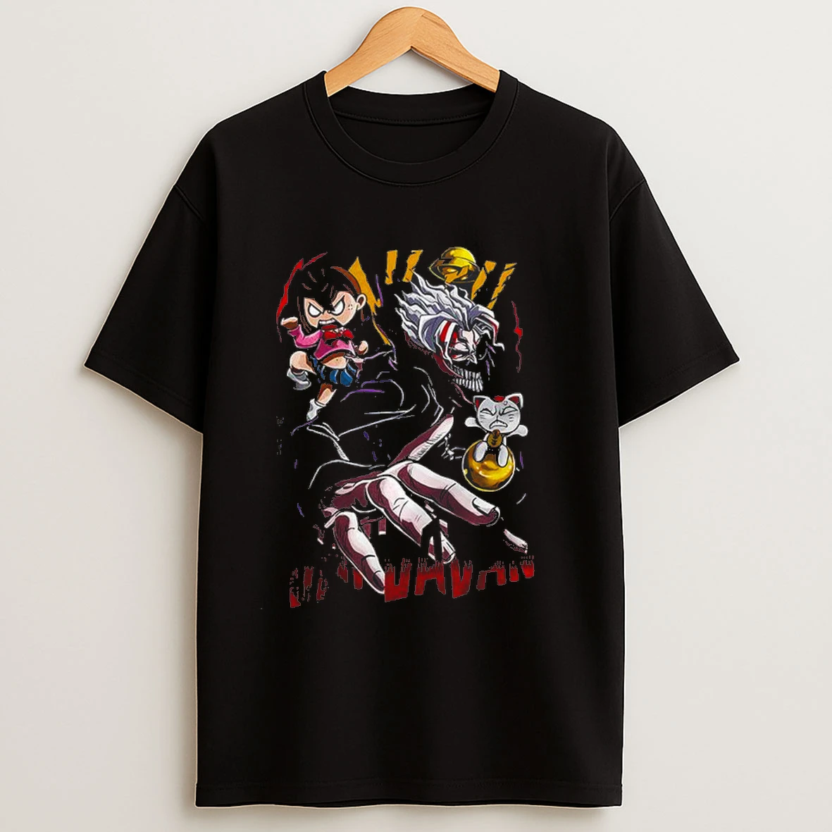 Okarun And Momo Dandadan Anime Character Gold Ball Shirts
