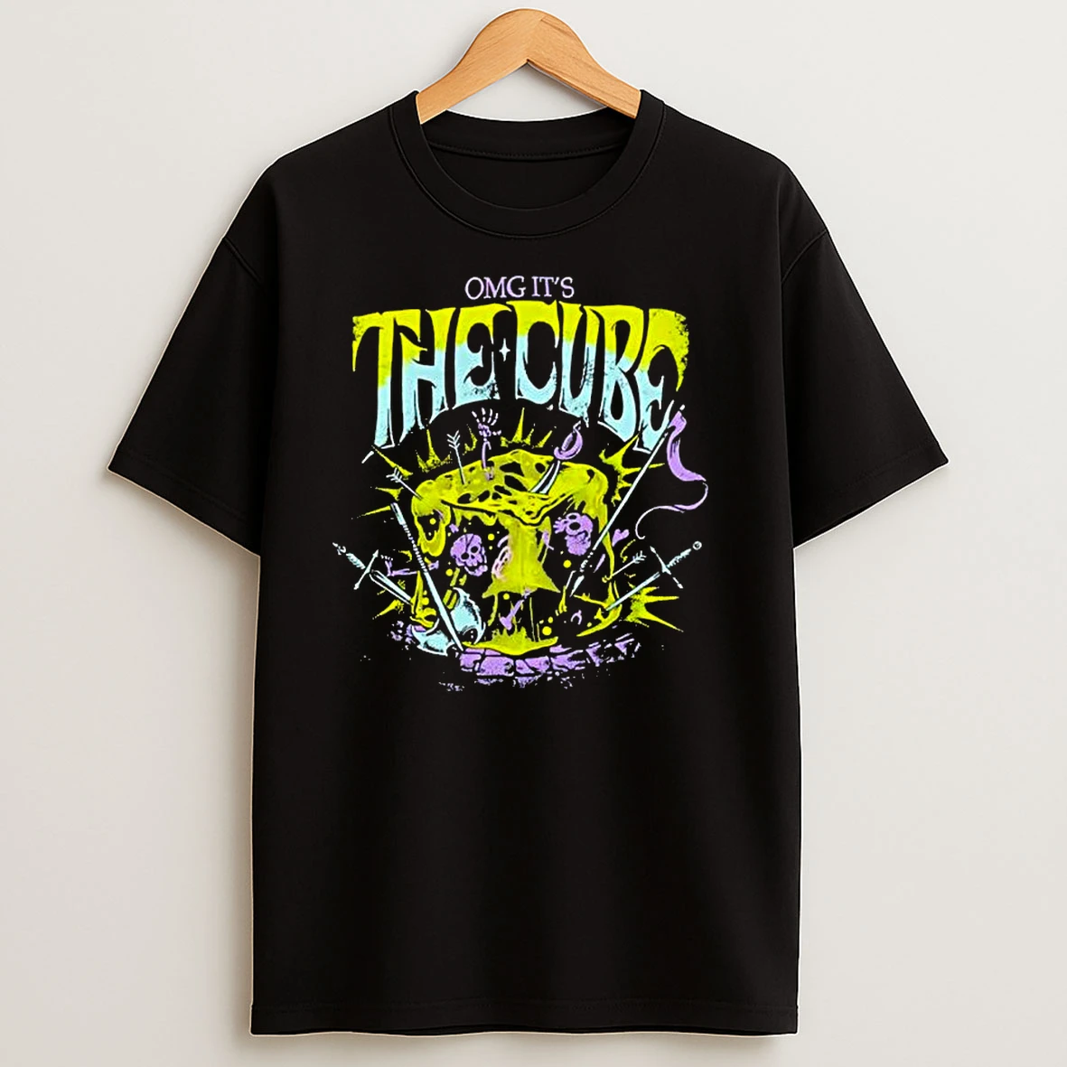 Omg Its The Cube Skeleton Horror Classic Shirts