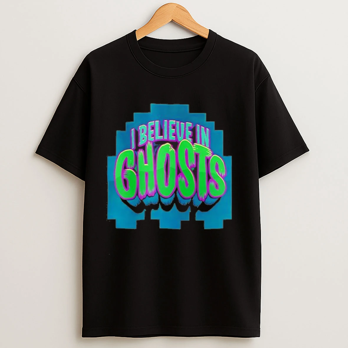 Pacman Halloween I Believe In Ghosts Shirts