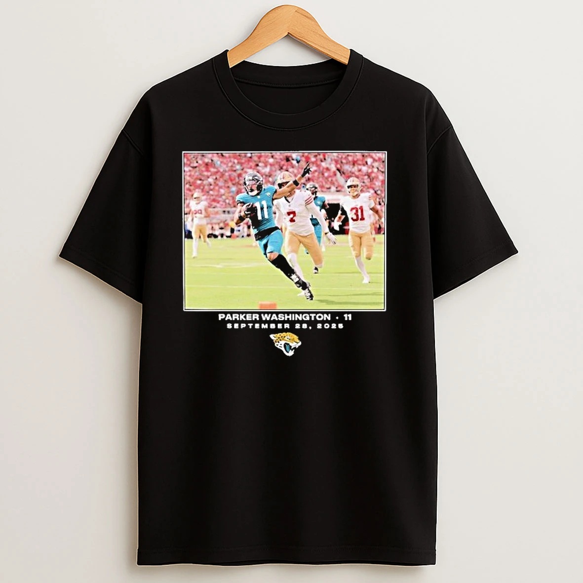 Parker Washington September 28 2025 Jacksonville Jaguars Nfl Flash Features Week 4 Shirts