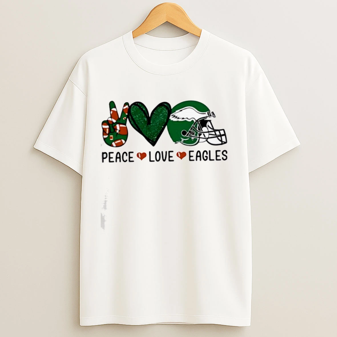 Peace Love Eagles Shirts