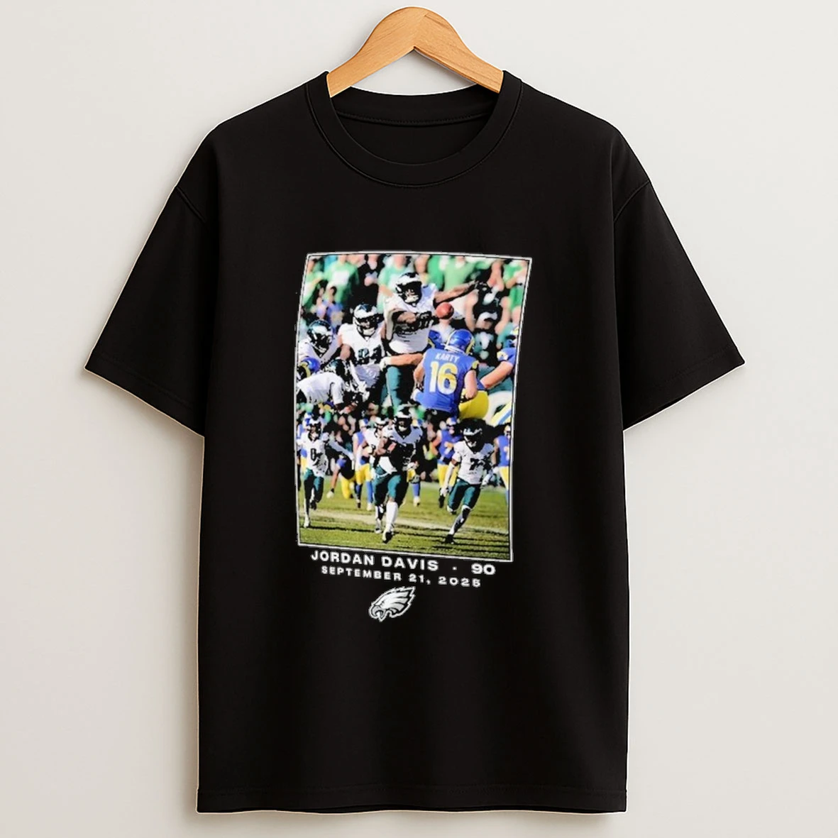 Philadelphia Eagles Jordan Davis Black Nfl Flash Features Week 3 Shirts