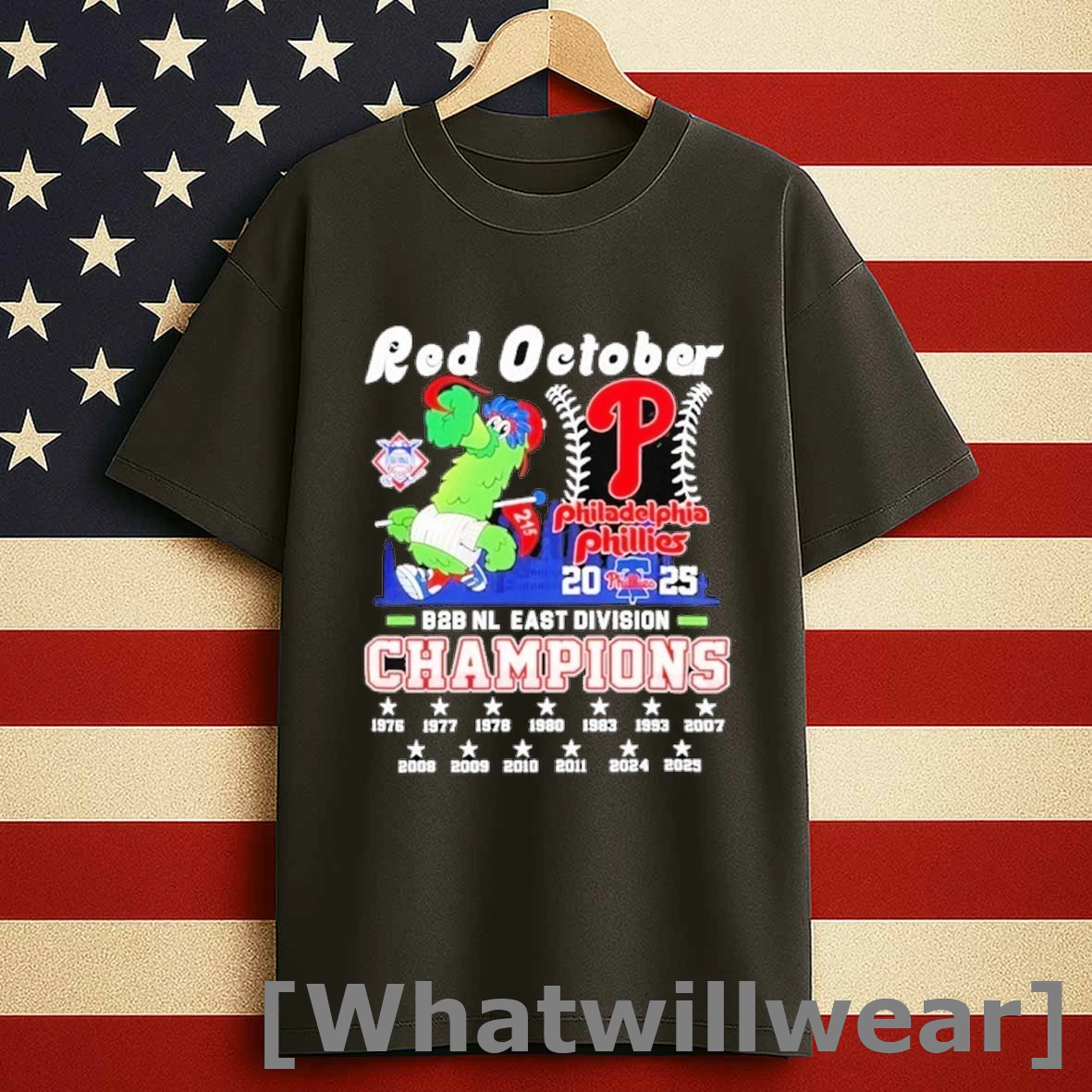 Philadelphia Phillies Back To Back Nl East Division Championship 2025 Shirts