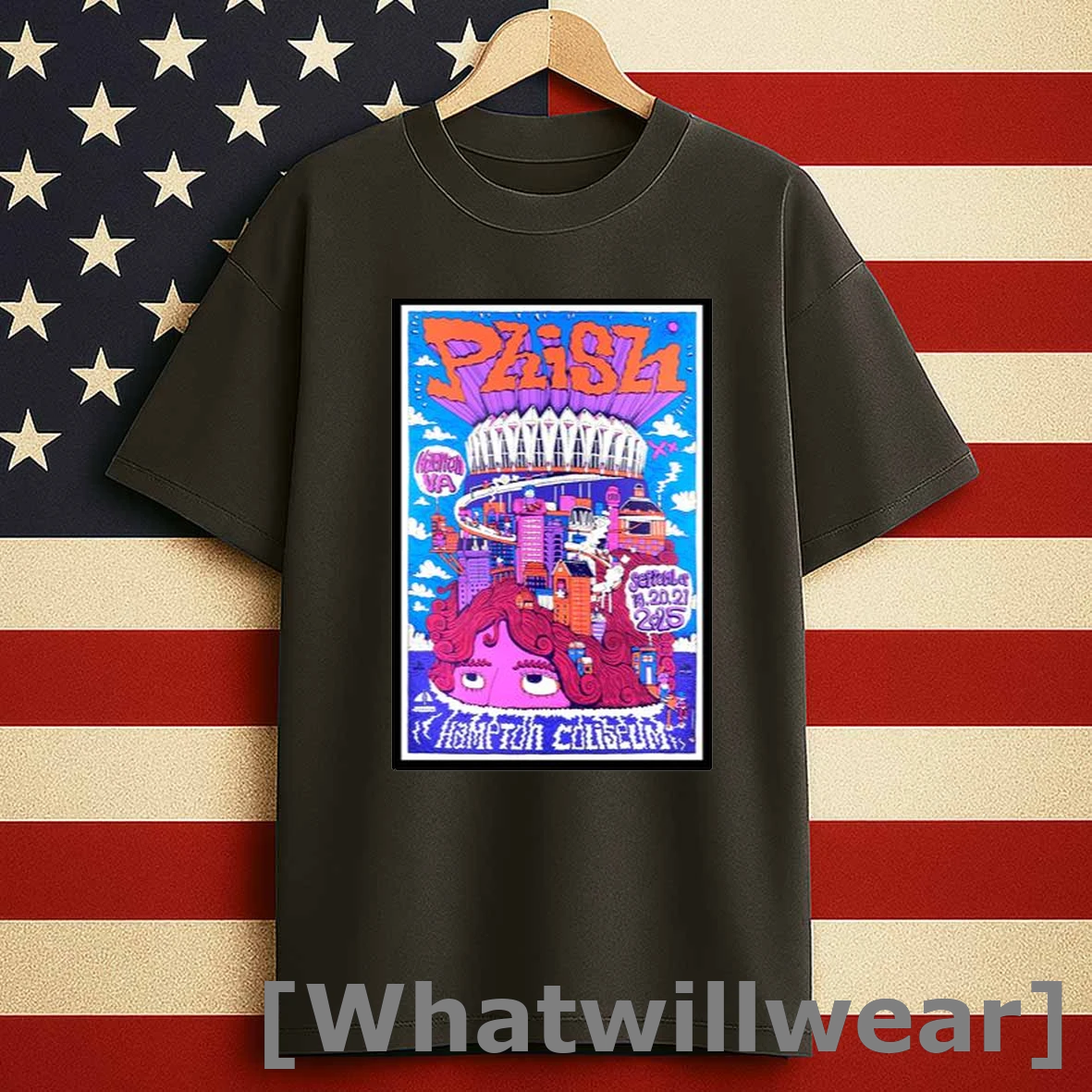 Phish September 19 20 21 2025 Hampton Coliseum Men Shirts