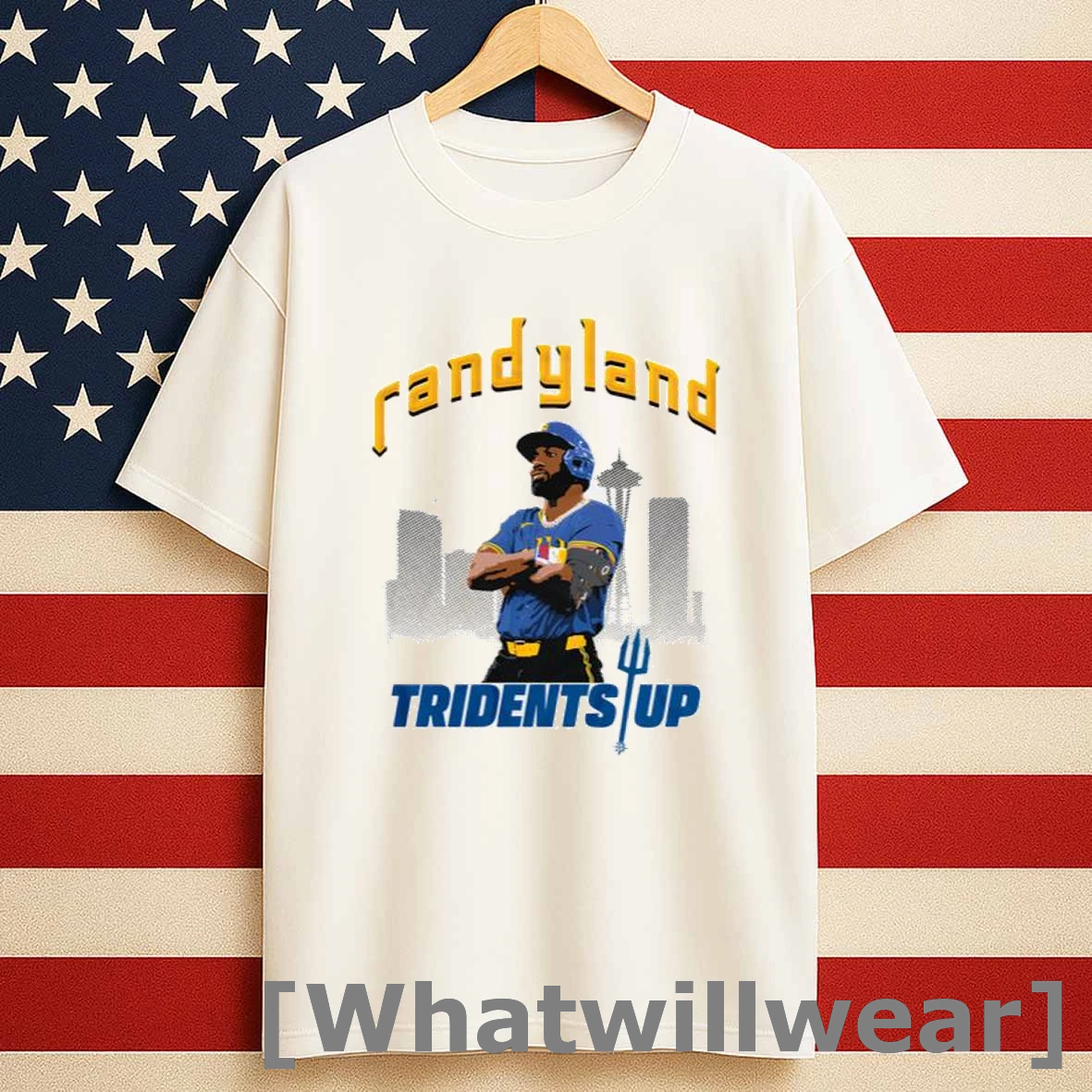 Randy Land Tridents Up Men Shirts