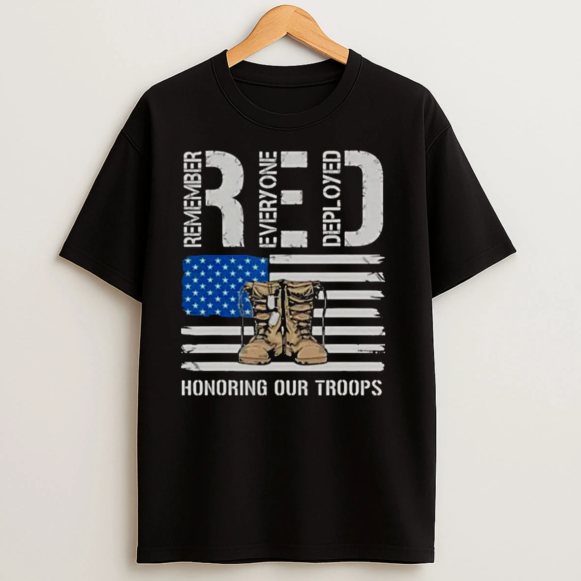 Red Honoring Our Troops Classic Shirts
