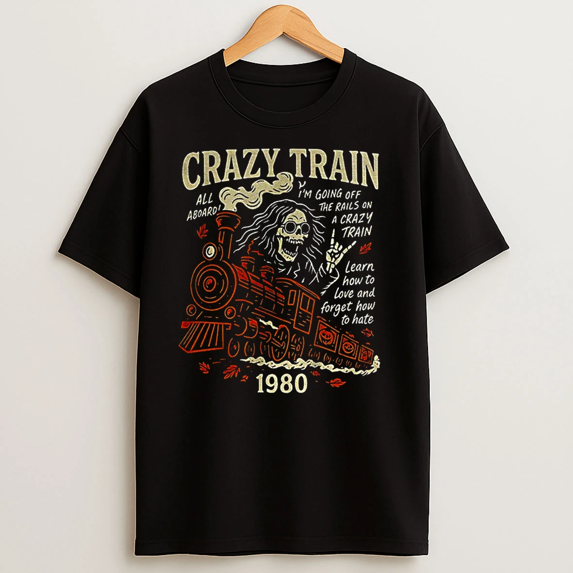 Rip Ozzy Osbourne 1948 2025 Crazy Train All Aboard Im Going Off The Rails On A Crazy Train Classic Shirts