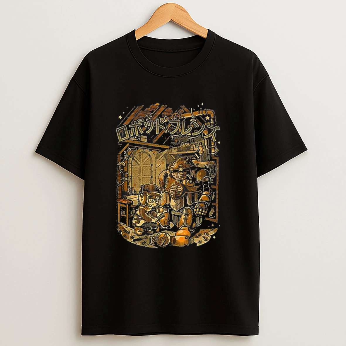 Robot Friend Anime Vintage Shirts