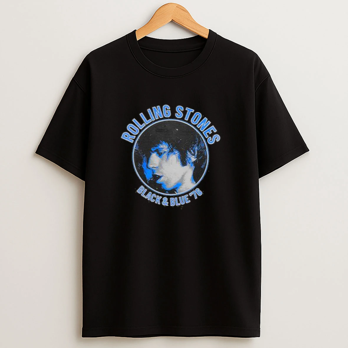 Rolling Stones Black And Blue Keith Richards Men Shirts