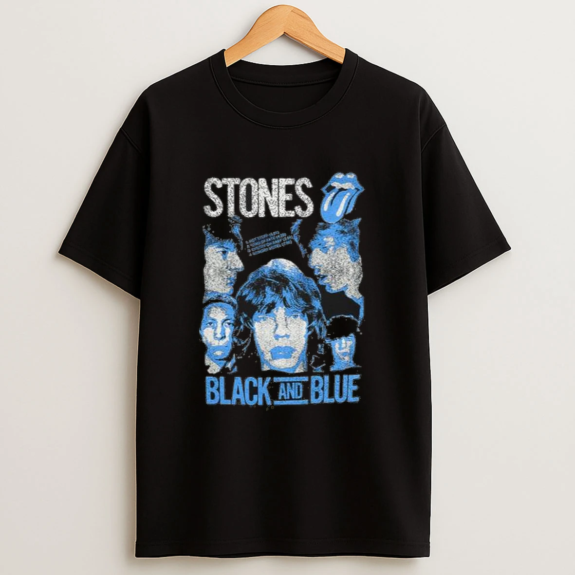 Rolling Stones Black And Blue Men Shirts