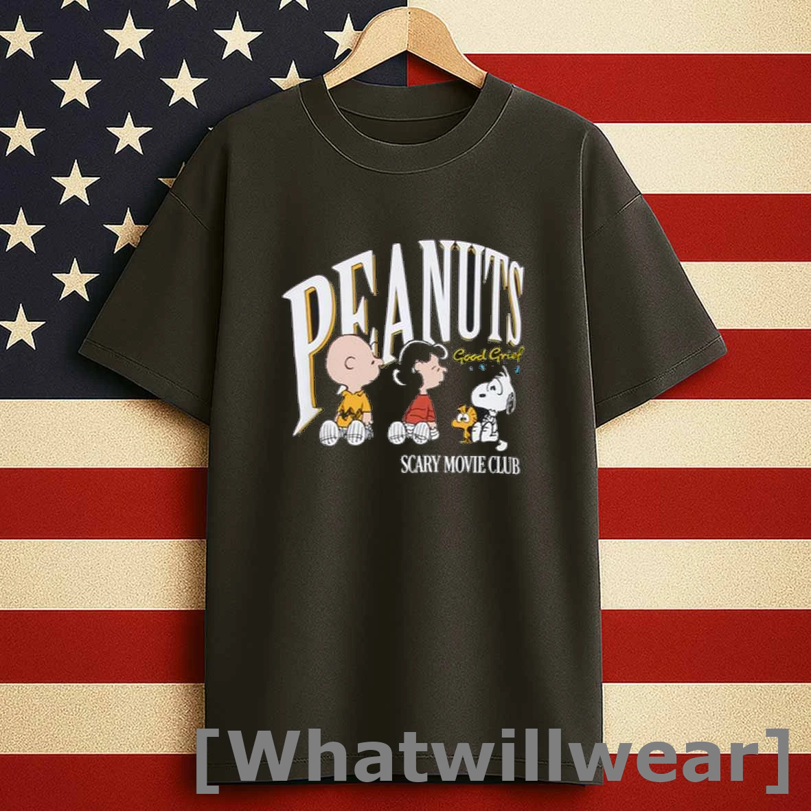 Rsq X Peanuts Squad Scary Movie Club 2025 Men Shirts