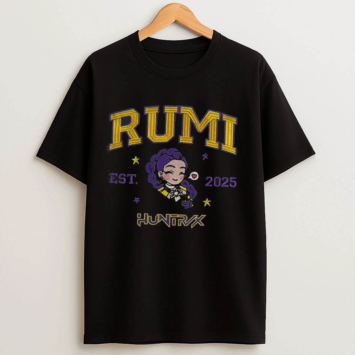 Rumi Huntrix Demon Hunters Kpop Band Est 2025 Shirts