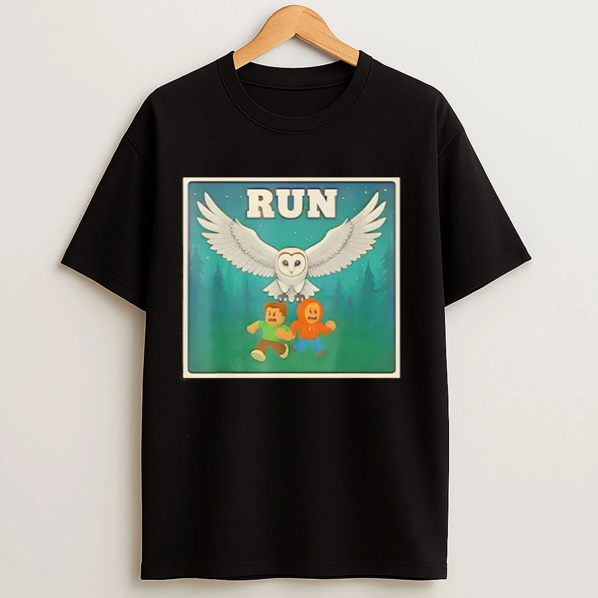 Run Halloween Game Owl Shirts